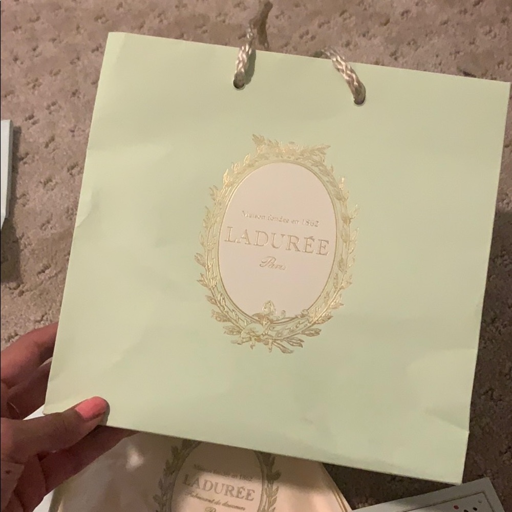 Perfect condition laduree gift bag and accessories